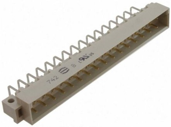 09041327921, Harting 09 04 32 Way 5.08mm Pitch, Type D, 2 Row, Right Angle DIN 41612 Connector, Plug