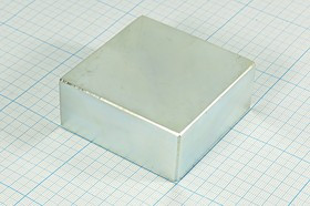 Магнит 70,0x70,0x30, параллелепипед, Ni, N35