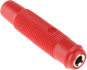 931804101, Red Female Banana Socket, 4 mm Connector, Solder Termination, 16A, 60V dc, Nickel Plating