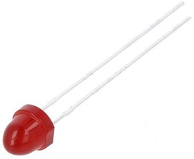 HLMP-3351, LED; 5mm; red; 5.4mcd; 50°; Front: convex; 1.9?2.4V