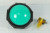 Кнопка с подсветкой зелёного цвета Большого размера, диаметр 80мм,220В/5А, ПКн\220\ 5,0\OFF-(ON)\d24