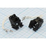 Разъем телефонный 6P4C розетка, контакты 2L, на блок/провод, MXF90133-2