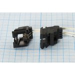 Разъем телефонный 6P4C розетка, контакты 2L, на блок/провод, MXF90133-2