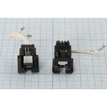 Разъем телефонный 6P4C розетка, контакты 2L, на блок/провод, MXF90133-2