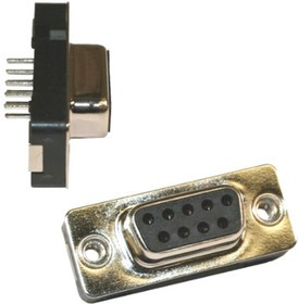 191-009-113L571, D-Sub Standard Connectors 9P MALE SOLDER TAIL 4-40 BOARD LOCK Au
