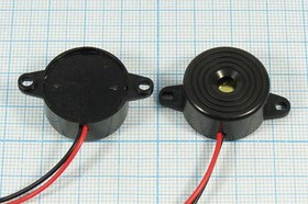 Излучатель звука пьезоэлектрический с генератором 23x12мм, 3~24В, частота 3.5кГц; згп 23x12m35\ 3~24