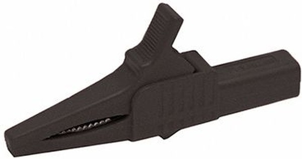 BU-651-0, Test Clips Black Shrouded Small Alligator Clip - 10 Amp BU-651-0, Test Clips Black Shrouded Small Alligator Clip - 10 Amp