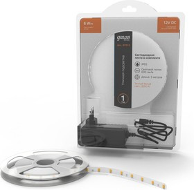 Лента Basic в комплекте 12V 6W/m 600lm/m 3000K IP65 LED 5m BT013