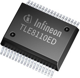 TLE8110EDXUMA1, Переключатель нагрузки, AECQ100, высокой стороны, низкой стороны, 10 каналов, 55В, 1.7A, 0.6Ом