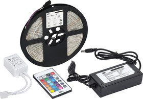 Комплект светодиодной подсветки "Сделай сам" DIY (лента LED 5м LSR-5050RGB60- 14.4-IP65-12В + драйвер + контроллер) IEK 2LSR2-3-060-65-1-05-