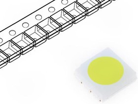 OSG74TS4C1A, LED; SMD; 5060,PLCC6; green (fluorescent green); 18?21lm; 120°