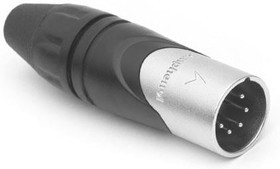 AX5M BULK, XLR Connectors 5 Pole XLR Male Cable Connector Black Finish