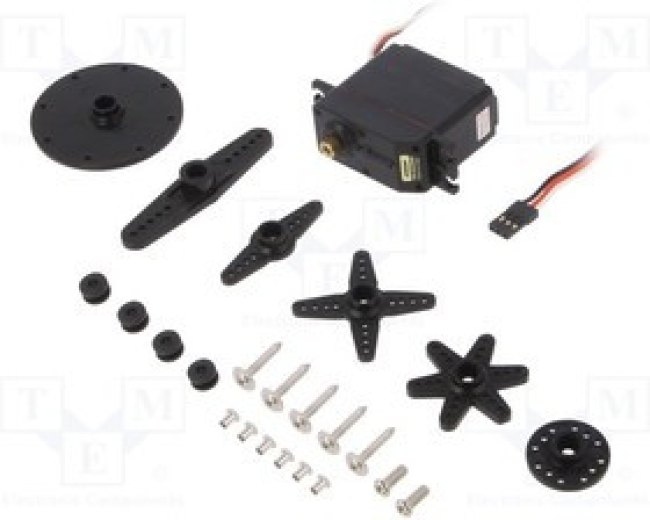 OKY8083, Двигатель: сервомеханизм, 4,8-6ВDC, стандарт, цифровой, 62г, 120°