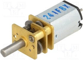 POLOLU-2382, Двигатель: DC, с редуктором, Medium Power, 6ВDC, 670мА, 150: 1