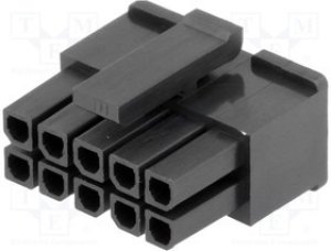 MF30-HFD1-10, Вилка, провод-плата, "мама", MF30, 3мм, PIN: 10, без контактов MF30-HFD1-10, Вилка, провод-плата, "мама", MF30, 3мм, PIN: 10, без контактов