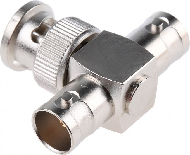 J01005A1238, Tee 75 RF Adapter BNC Plug to BNC Socket 4GHz