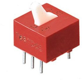 76SD01ST, SWITCH, DIP, 1 POSITION, DPDT, RAISED ROCKER