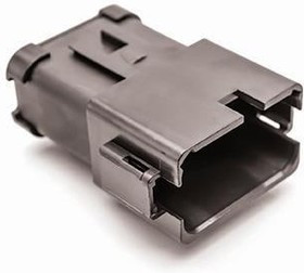 AT04-12PA-ECBLK, Automotive Connectors 12 Pin Recept. Key Pos. A w/End Cap BLK