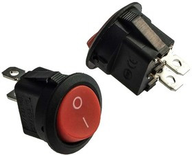 38522, KCD1-101-8-C3-R/2P on-off / с фиксацией ON-OFF, красный без подсветки, шт 38522, KCD1-101-8-C3-R/2P on-off / с фиксацией ON-OFF, красный без подсветки, шт