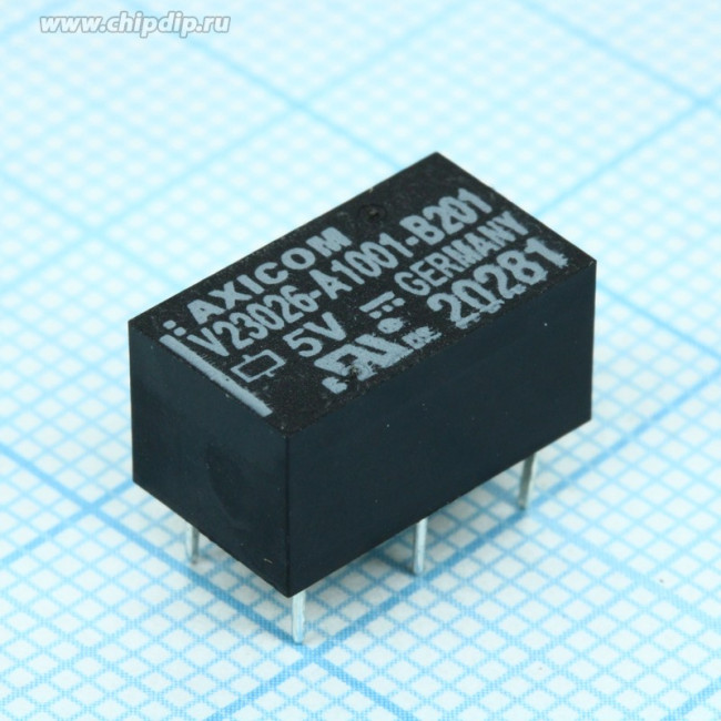 1393774-1 (V23026A1001B201), Реле 1 переключ. 5VDC, 1A/250VAC SPDT