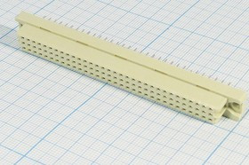 Розетка DIN41612 на 96 гнёзд A+B+C=3x32=96HP, шаг 2.54мм; №10071 гн ПрС DIN41612\P2,54\ 96HP[A+B+C]\\\D33-96F1DL
