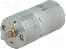 POLOLU-3250, Двигатель: DC, с редуктором, LP, 12ВDC, 1,1А, Ось: D профиль, 9,7: 1