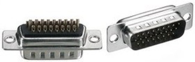 1731130060, Conn D-Sub M 26 POS 1.98mm Solder Cup ST Cable Mount 26 Terminal 1 Port Tray