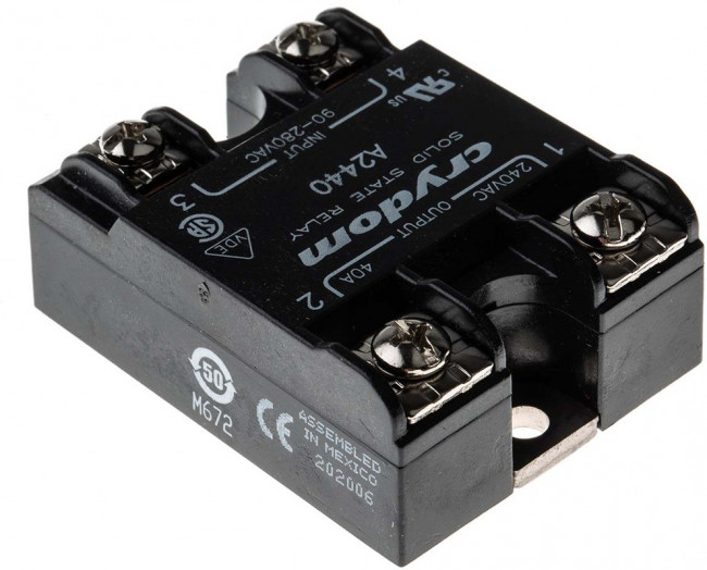 A2440, Series 1 Series Solid State Relay, 40 A rms Load, Surface Mount, 280 V rms Load, 280 V rms Control A2440, Series 1 Series Solid State Relay, 40 A rms Load, Surface Mount, 280 V rms Load, 280 V rms Control