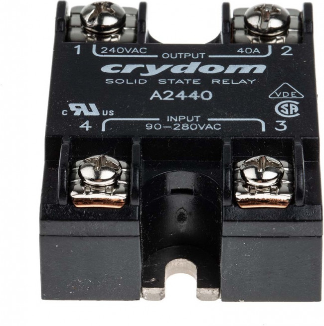A2440, Series 1 Series Solid State Relay, 40 A rms Load, Surface Mount, 280 V rms Load, 280 V rms Control A2440, Series 1 Series Solid State Relay, 40 A rms Load, Surface Mount, 280 V rms Load, 280 V rms Control