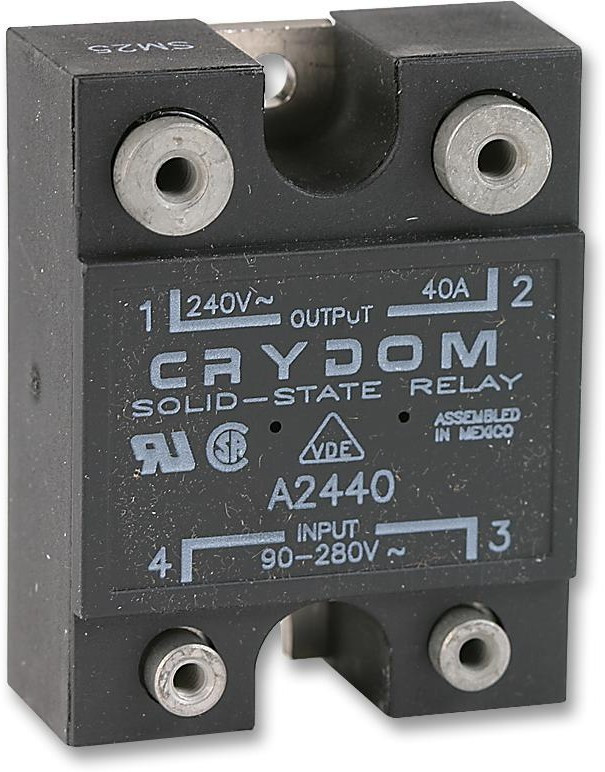 A2440, Series 1 Series Solid State Relay, 40 A rms Load, Surface Mount, 280 V rms Load, 280 V rms Control A2440, Series 1 Series Solid State Relay, 40 A rms Load, Surface Mount, 280 V rms Load, 280 V rms Control