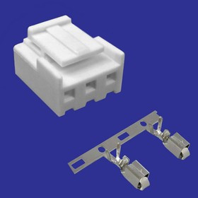 PHU2-03 pitch 3.96 mm + terminal, Разъём питания низковольтный PHU2-03 шаг 3.96 мм, клеммный, 3 контакта