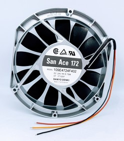 Вентилятор Sanyo Denki San Ace 172 109E4724F402 DC 24V 0.79A 172x150x25 3pin