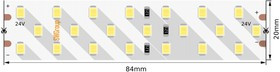 Светодиодная лента SMD 2835, 252 LED/м, 24 Вт/м, 24В , IP20, Теплый белый 00-00005600