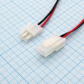 MF-2x1(F+M) пара провод 0.3m AWG20, Разъем низковольтного питания /пара - вилка + розетка с проводом 300мм, 2 контакта MF-2x1(F+M) пара провод 0.3m AWG20, Разъем низковольтного питания /пара - вилка + розетка с проводом 300мм, 2 контакта