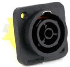 HPT-3-FD, Гнездо, питания AC, "мама", PIN: 3, 16А, 250В, термопласт, Серия: HPT