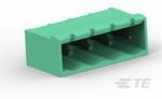 796636-6, Pluggable Terminal Blocks 0508 HDR 06P VRT GRN C/E
