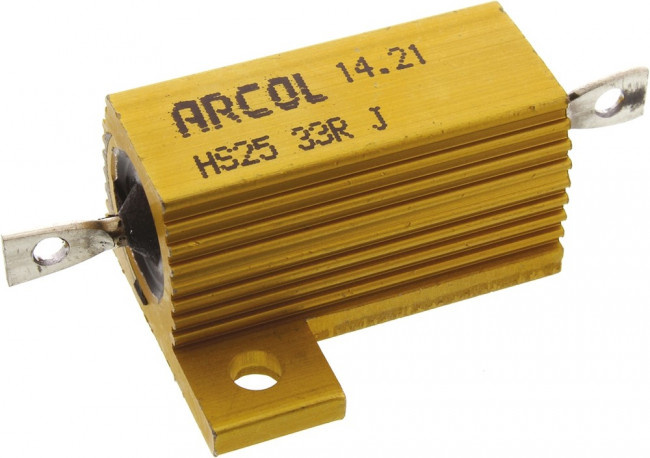 HS25 33R J, Wirewound Resistor 25W, 33Ohm, 5% HS25 33R J, Wirewound Resistor 25W, 33Ohm, 5%