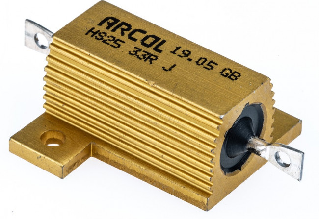 HS25 33R J, Wirewound Resistor 25W, 33Ohm, 5% HS25 33R J, Wirewound Resistor 25W, 33Ohm, 5%