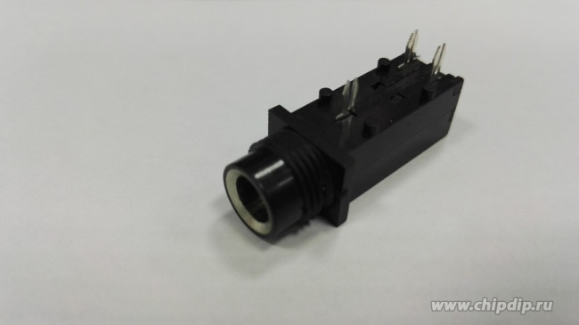 ST-008S-04 (СТ), Гнездо на плату стерео 6.35мм