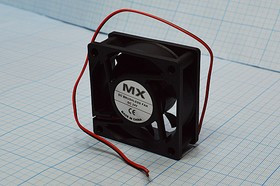 Вентилятор 60x60x25, напряжение 24В, ток 0,13А, выводы 2L, подшипник качения, FBDCF-6025D24HB MX