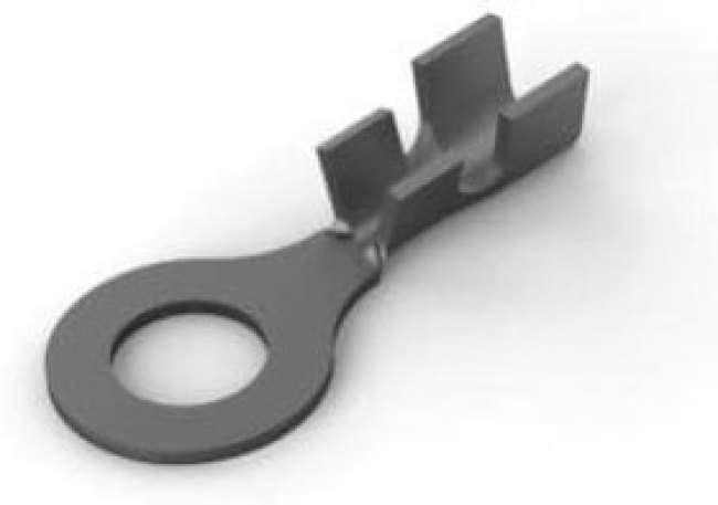 42751-2, Клемма с кольцевым наконечником, M6, 1/4", 14 AWG, 2 мм², Серия AMPLIVAR