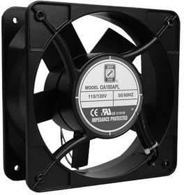 OA180APL-22-1TB, AXIAL FAN, BALL, 405CFM, 60DB, 70W, 230V OA180APL-22-1TB, AXIAL FAN, BALL, 405CFM, 60DB, 70W, 230V