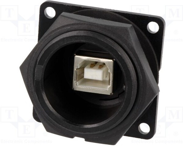 DCP-USBBT-USBA, Гнездо; адаптер; гнездо USB A-сзади,гнездо USB B-спереди