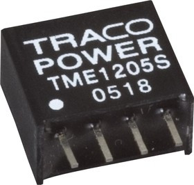 TME 1212S, DC/DC преобразователь, 1Вт, вход 10.8-13.2В, выход 12В/80мА TME 1212S, DC/DC преобразователь, 1Вт, вход 10.8-13.2В, выход 12В/80мА