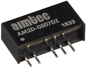 AM2D-0515DZ, DC/DC преобразователь, 2Вт, вход 4.5-5.5В, выход 15,-15В/0.067A