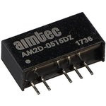 AM2D-0515DZ, DC/DC преобразователь, 2Вт, вход 4.5-5.5В, выход 15,-15В/0.067A