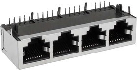TJ9-10P8-04 cетевая розетка, Разъём RJ , 4 гнезда