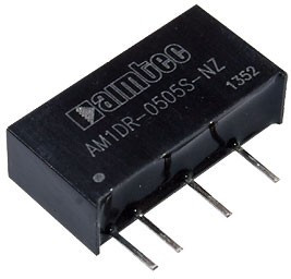 AM1DR-0505S-NZ, DC-DC преобразователь 1Вт вх 5В вых 5В/200мА AM1DR-0505S-NZ, DC-DC преобразователь 1Вт вх 5В вых 5В/200мА