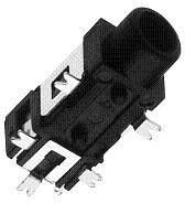 MDSMT3BRATRX, Conn 2.5MM Stereo Jack F 3 POS Solder RA SMD 5 Terminal 1 Port T/R