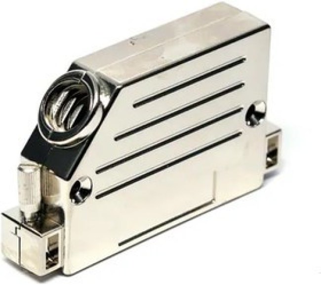 600X57037X, D-Sub Backshells DSUB PLSTC HD9-50POS SD ENTRY JK/SHRT SCR